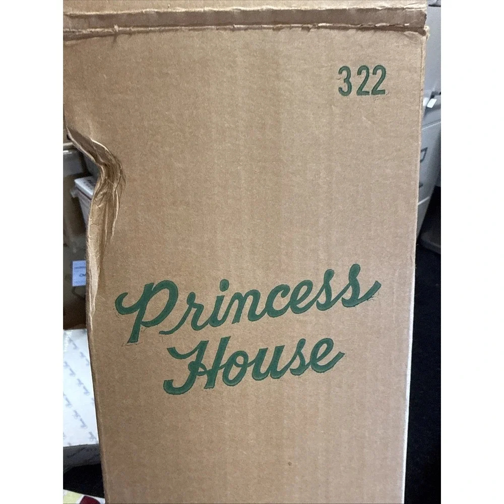 VINTAGE Princess House Heritage Brass Candle Stick Hurricane Chamber Lamp w/ Box